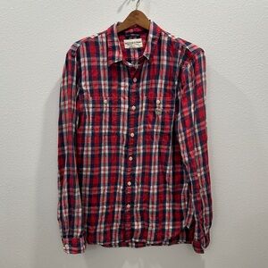 Denim & Supply Ralph Lauren Red and Blue Checkered plaid Men's Shirt large